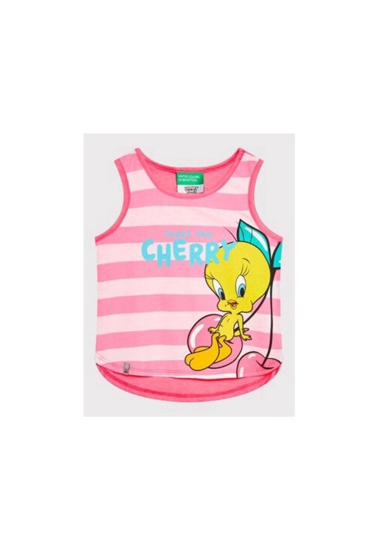 Tricou fete - 300130292 - Poliester/Bumbac - Roz - Roz