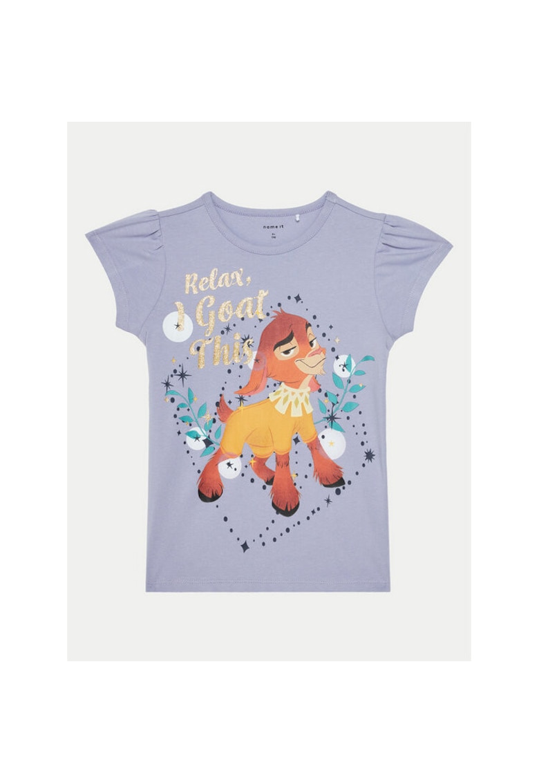 Tricou fete - 304719356 - Bumbac - Violet - Violet