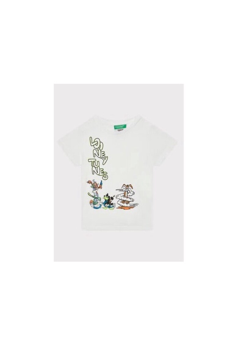 Tricou baieti - 300151280 - Poliester/Bumbac - Alb - Alb