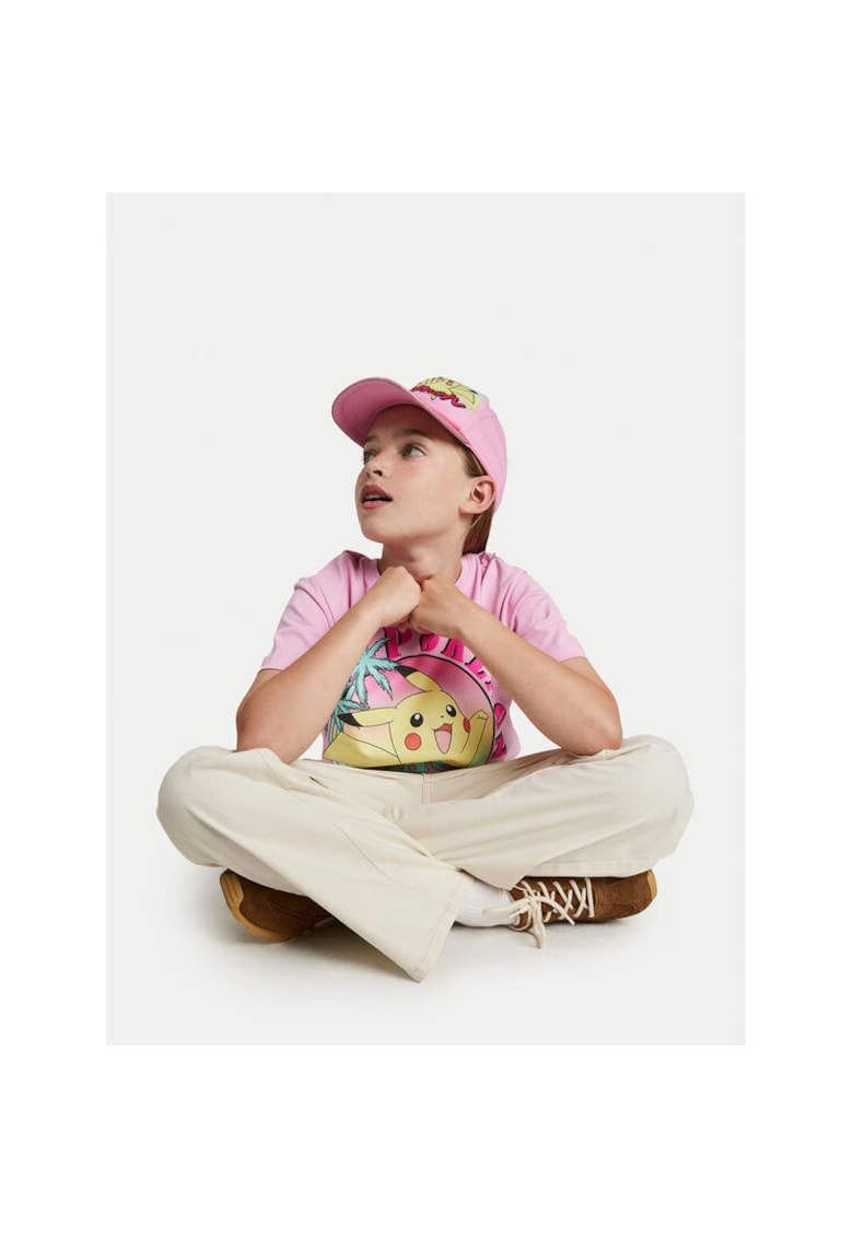 Tricou fete - 304938238 - Bumbac - Roz - Roz