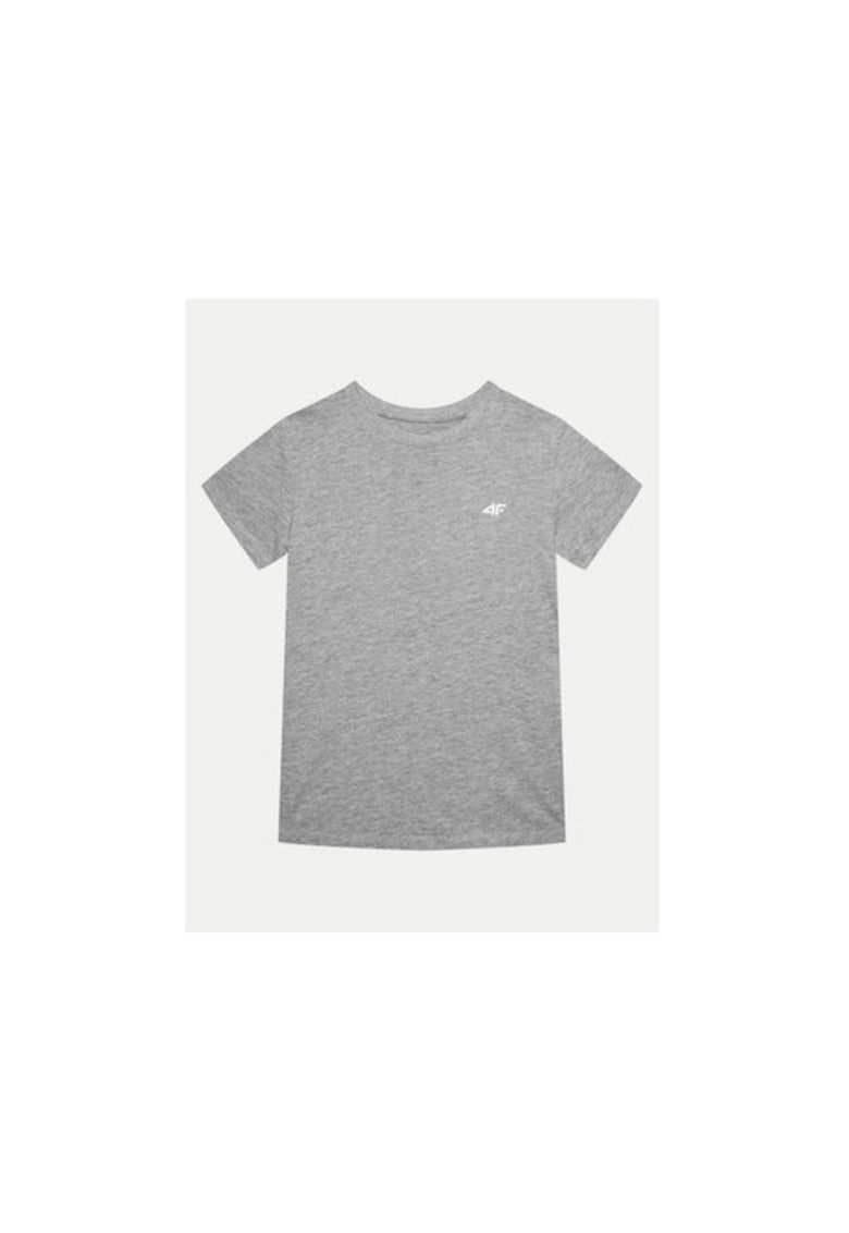 Tricou fete - 303943479 - Bumbac - Gri - Gri