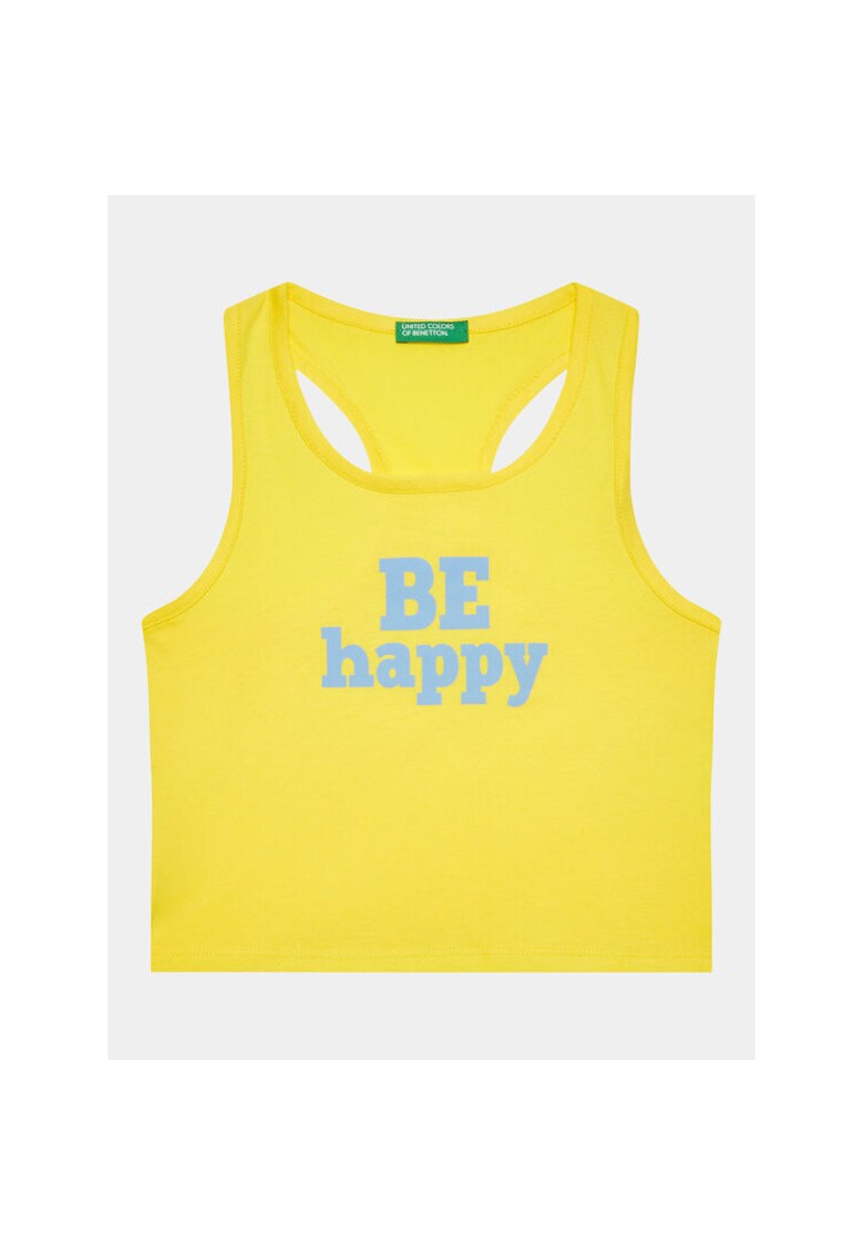 Tricou fete - 302093458 - Bumbac - Galben - Galben