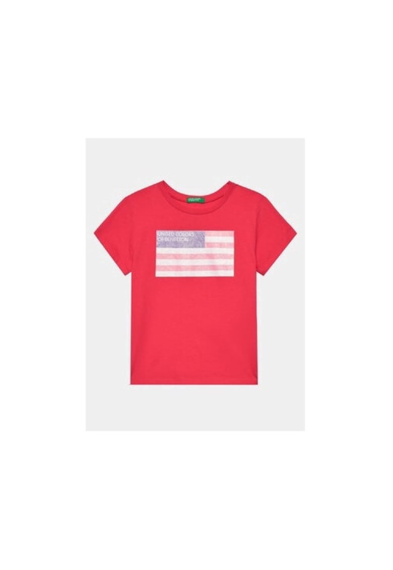 Tricou fete - 303815653 - Bumbac - Roz