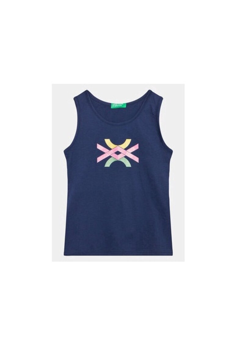 Tricou fete - 302097630 - Bumbac - Albastru - Albastru