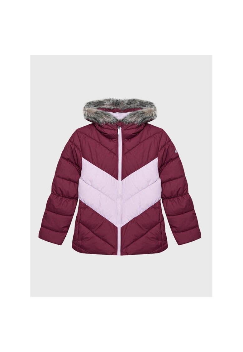 Geaca ski fete - 300325001 - Nylon - Rosu