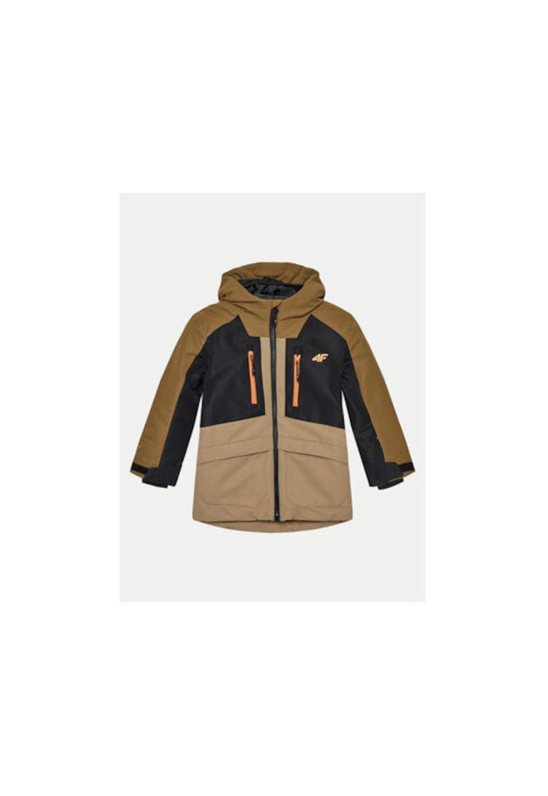 Geaca snowboard baieti - 303943943 - Poliester - Maro - Maro
