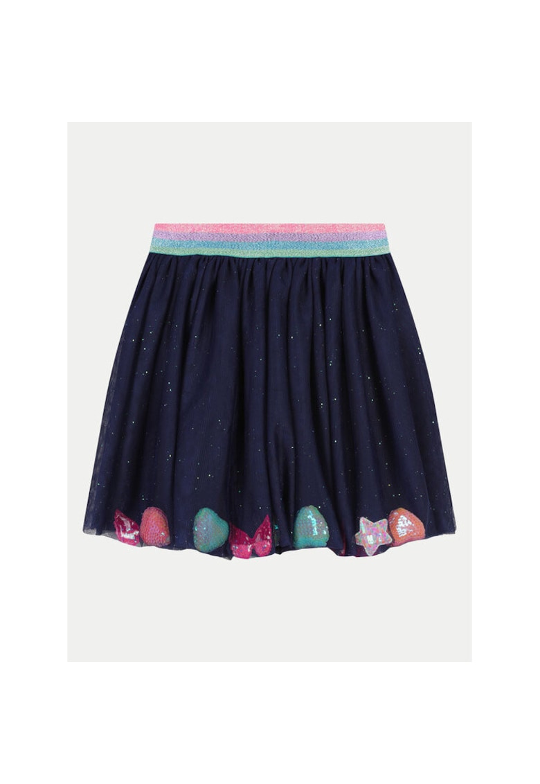 Fusta fete - 304182297 - Poliester - Albastru - Albastru