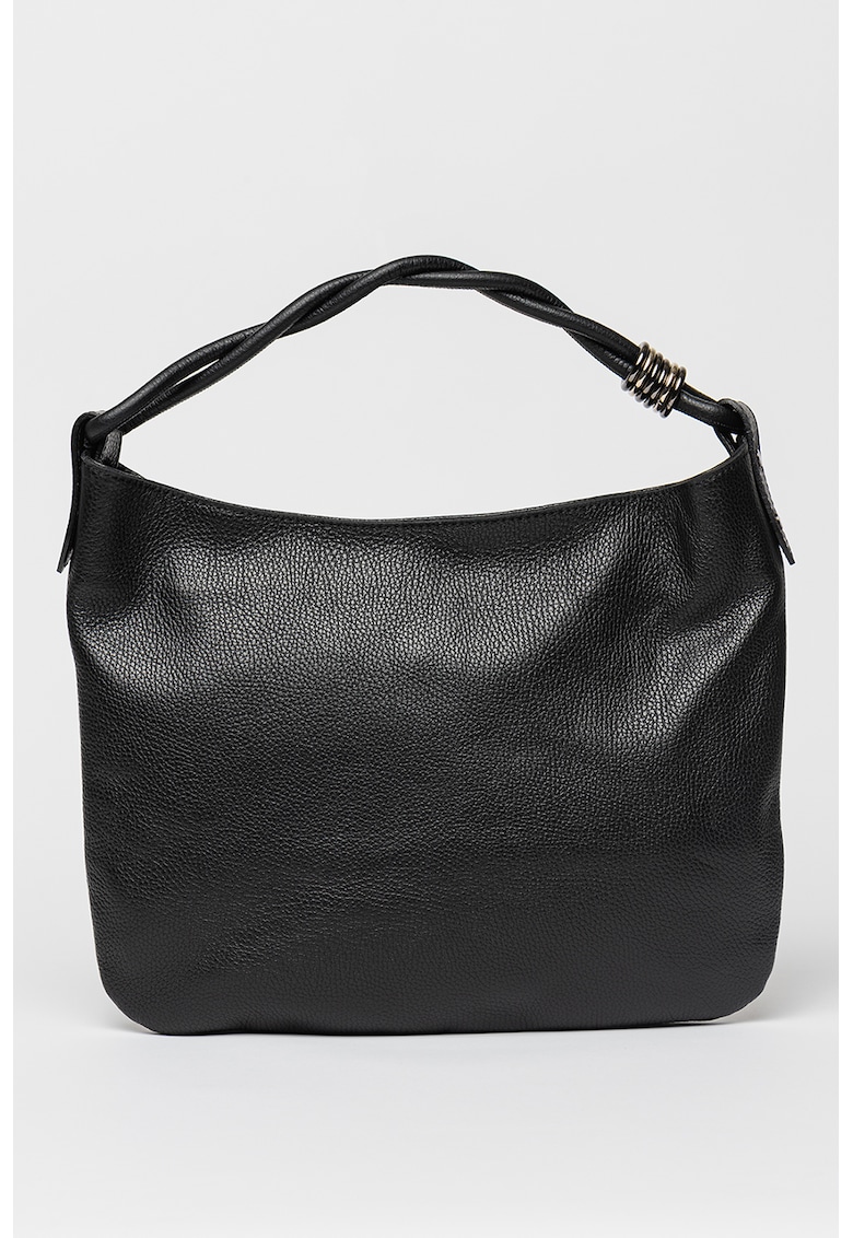 Geanta hobo de piele cu aspect texturat Geanta hobo de piele cu aspect texturat