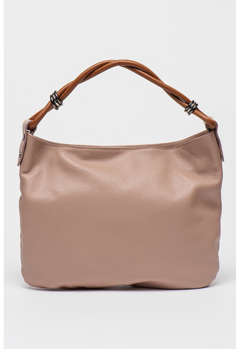 Geanta hobo de piele cu aspect texturat Geanta hobo de piele cu aspect texturat