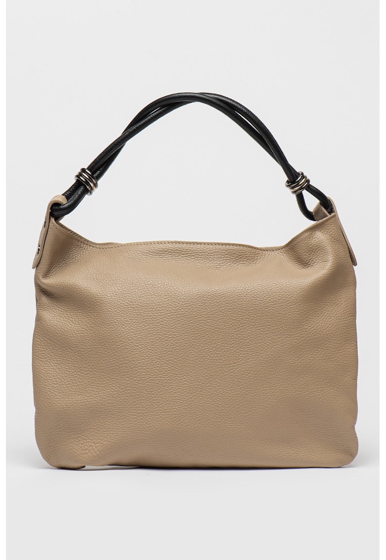 Geanta hobo de piele cu aspect texturat Geanta hobo de piele cu aspect texturat