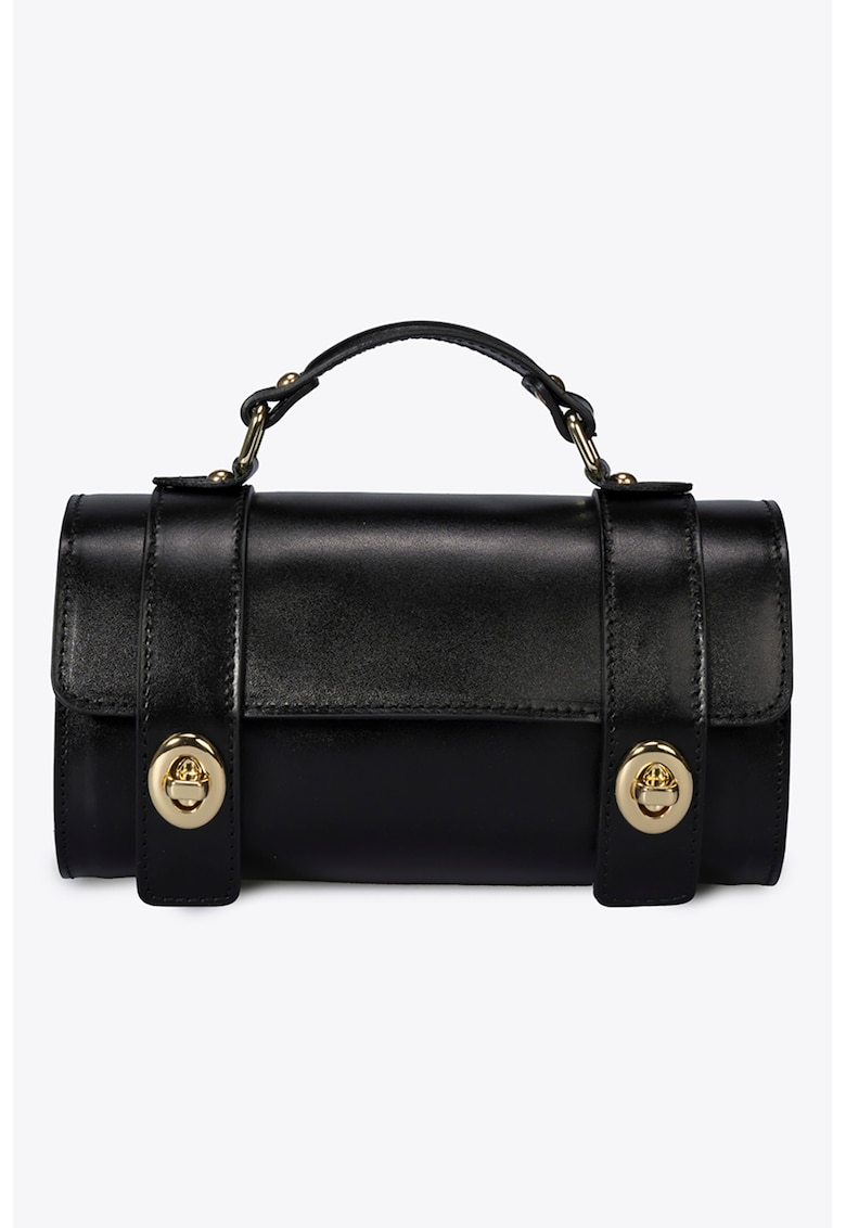 Geanta crossbody din piele cu bareta detasabila