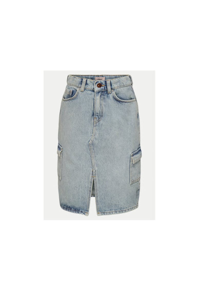 Fusta fete - 304930768 - Bumbac - Albastru