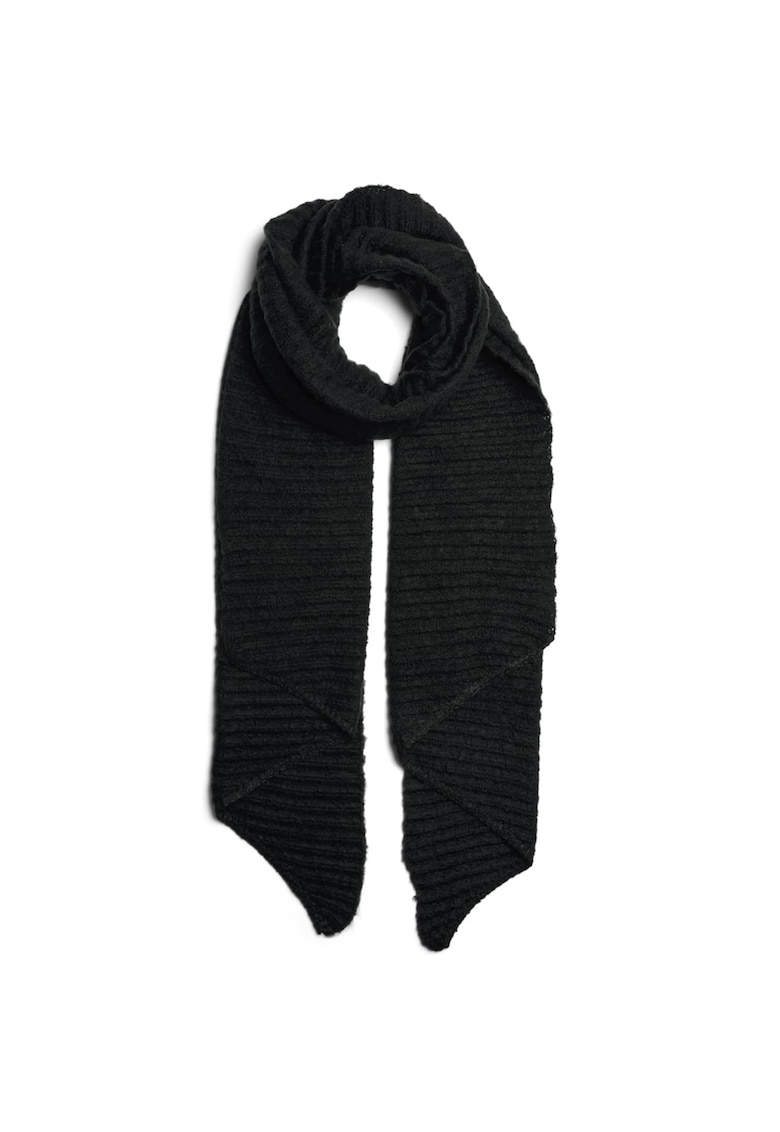 Fular dama  negru - 210x50cm - din poliester