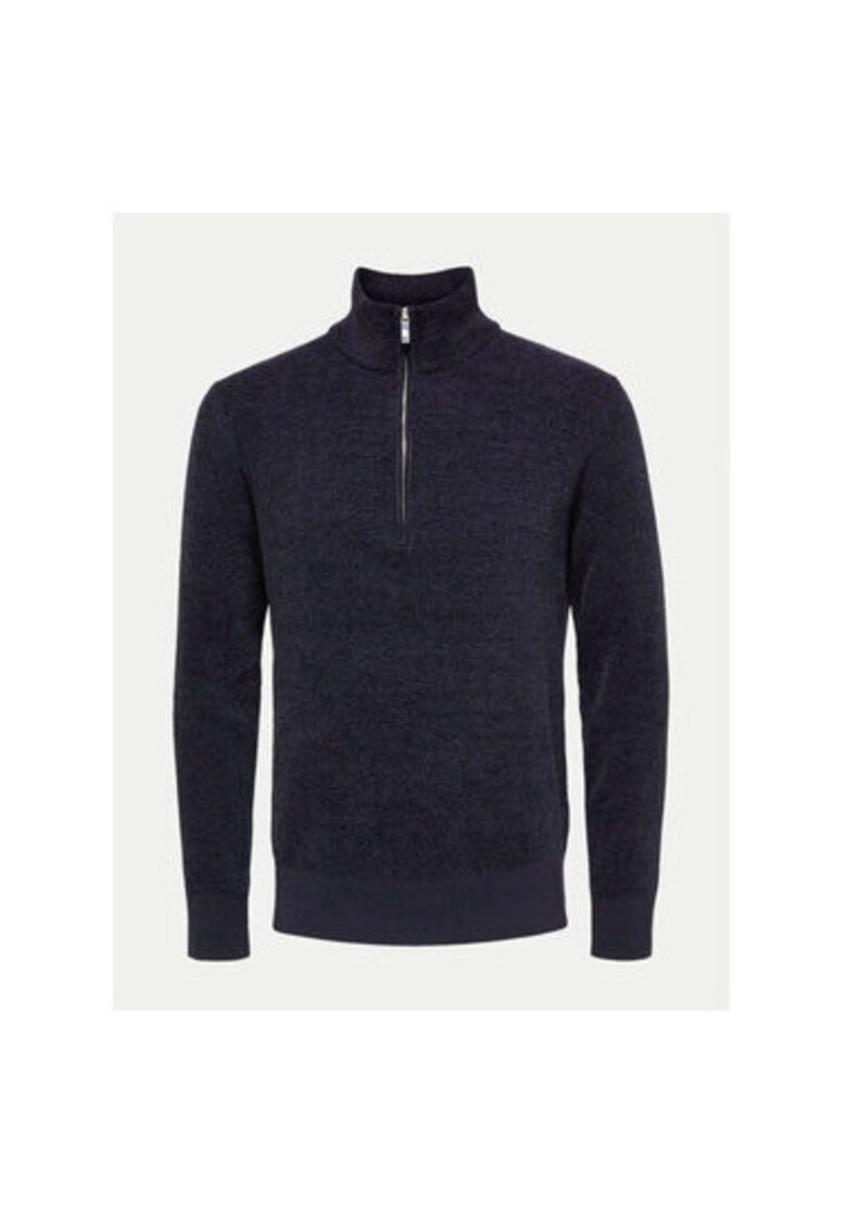 Pulover barbati - 304685040 - Poliester reciclat/Bumbac organic - Albastru