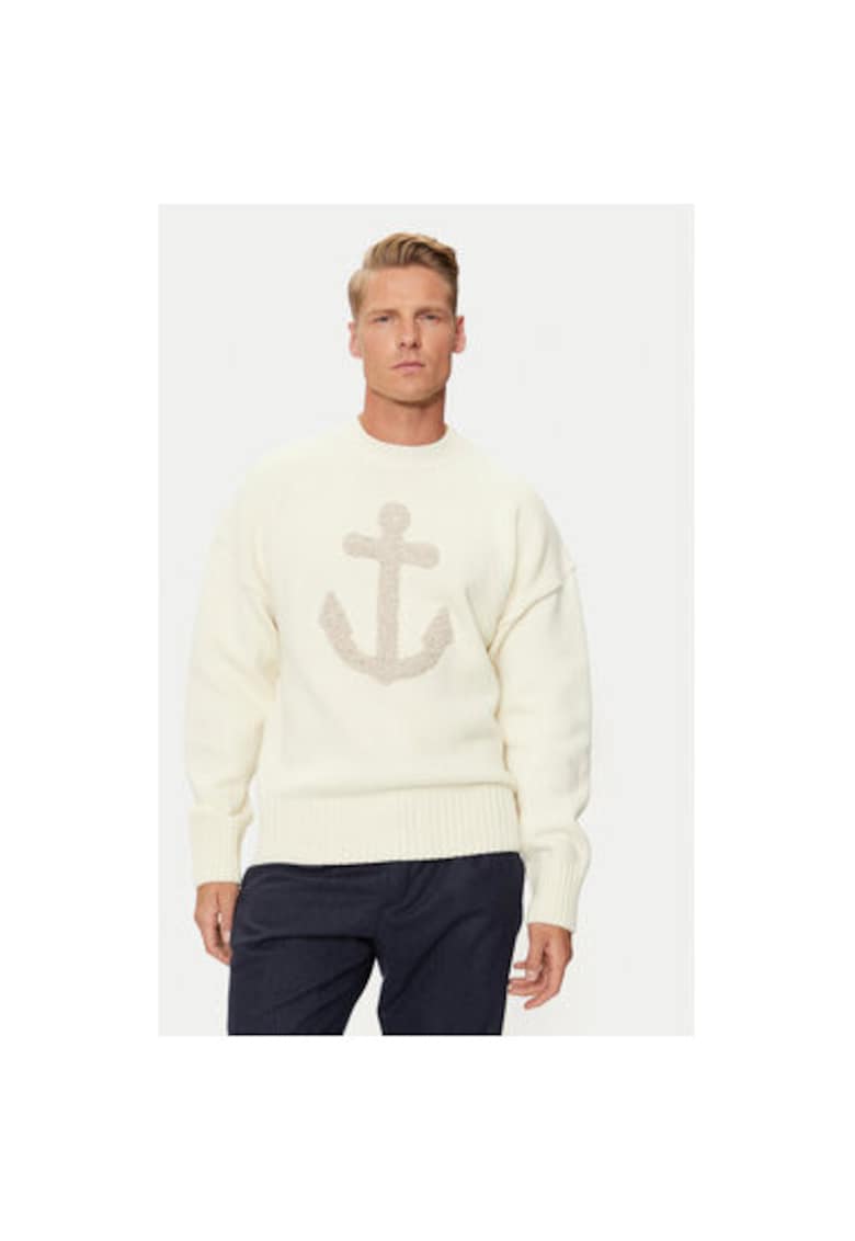 Pulover barbati -  304174223 - Lana/Nylon - Alb