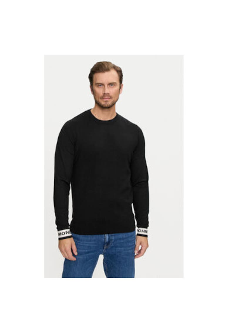 Richmond x Pulover barbati - 304370632 - Viscoza/Poliester - Negru - Negru