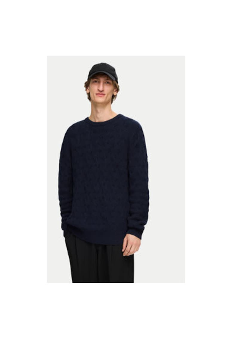 Pulover barbati - 304520464 - Bumbac organic/Bumbac - Albastru