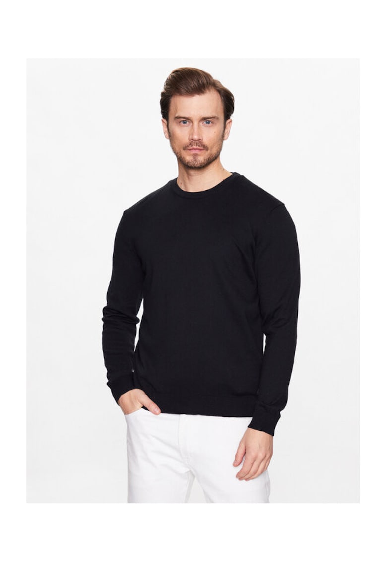 Pulover barbati - 301812234 - Bumbac - Negru - Negru