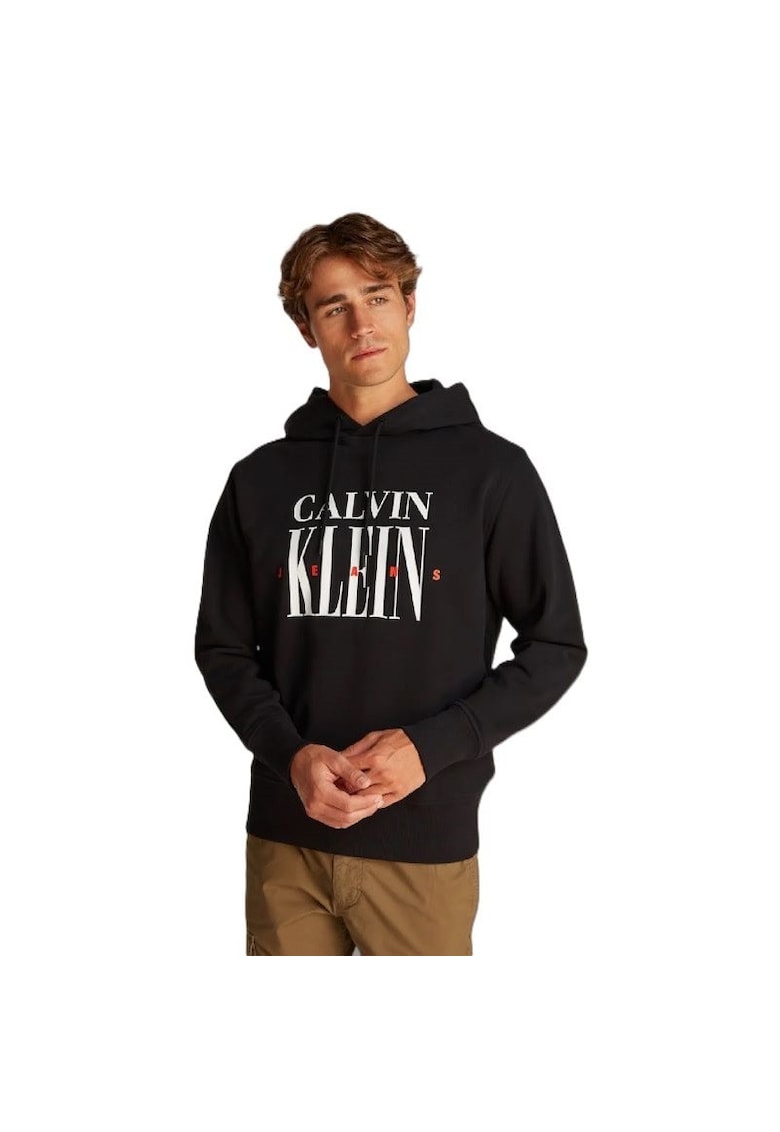 Hanorac  pentru Barbati - serif font graphichoodie - J30J327520-BEH - Negru