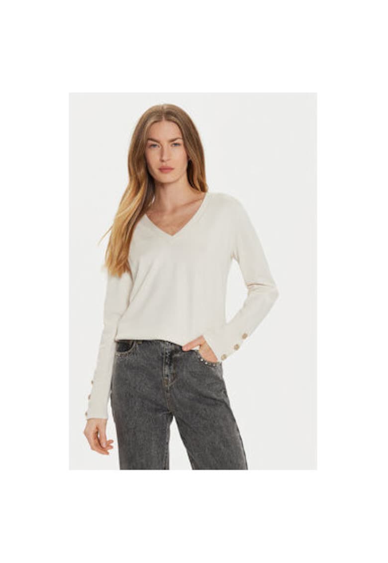 Pulover dama -  304482410 - Viscoza/Poliester/Poliamida - Bej