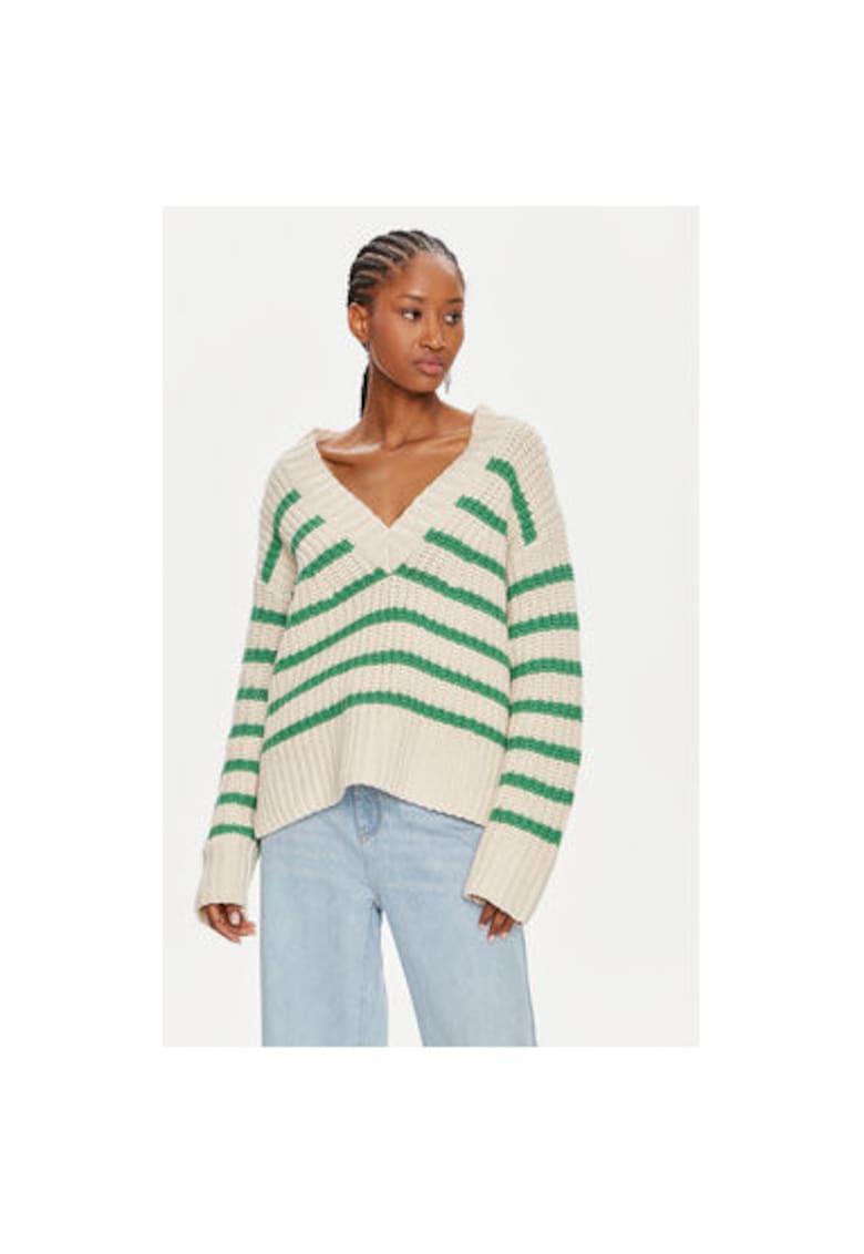 Pulover dama - 304000485 - Bumbac/Acril - Bej - Bej