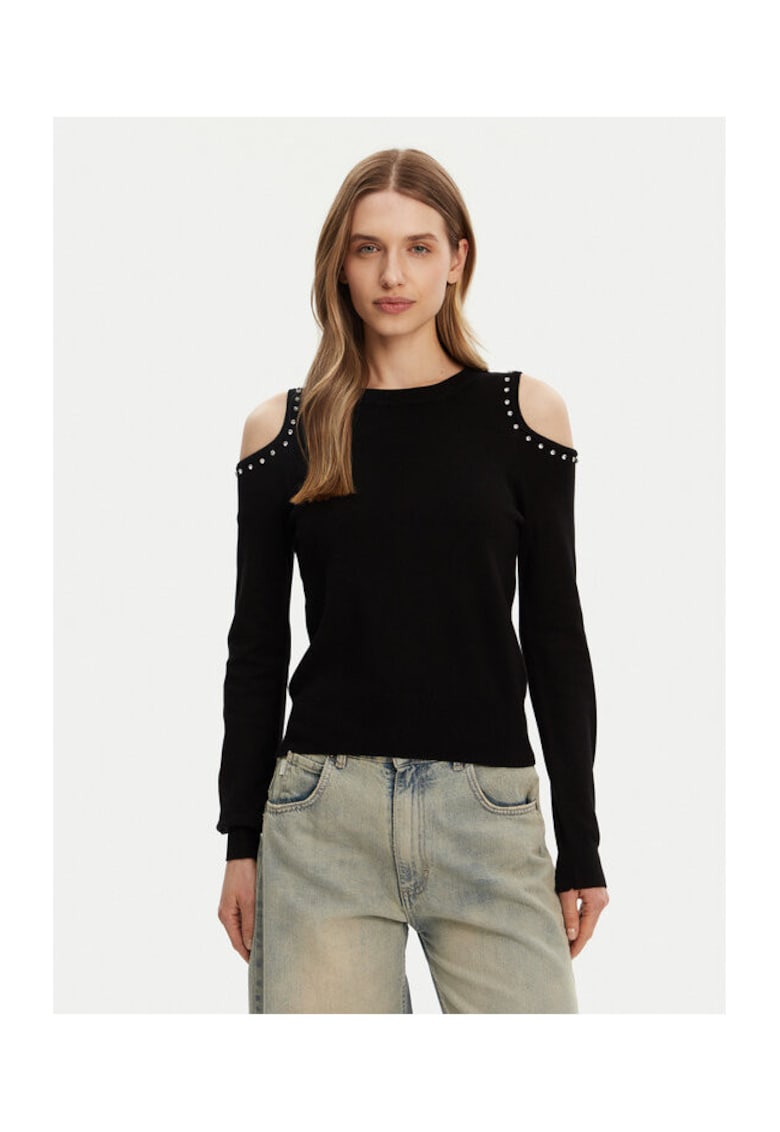 Pulover dama - 304784811 - Viscoza/Poliester - Negru - Negru