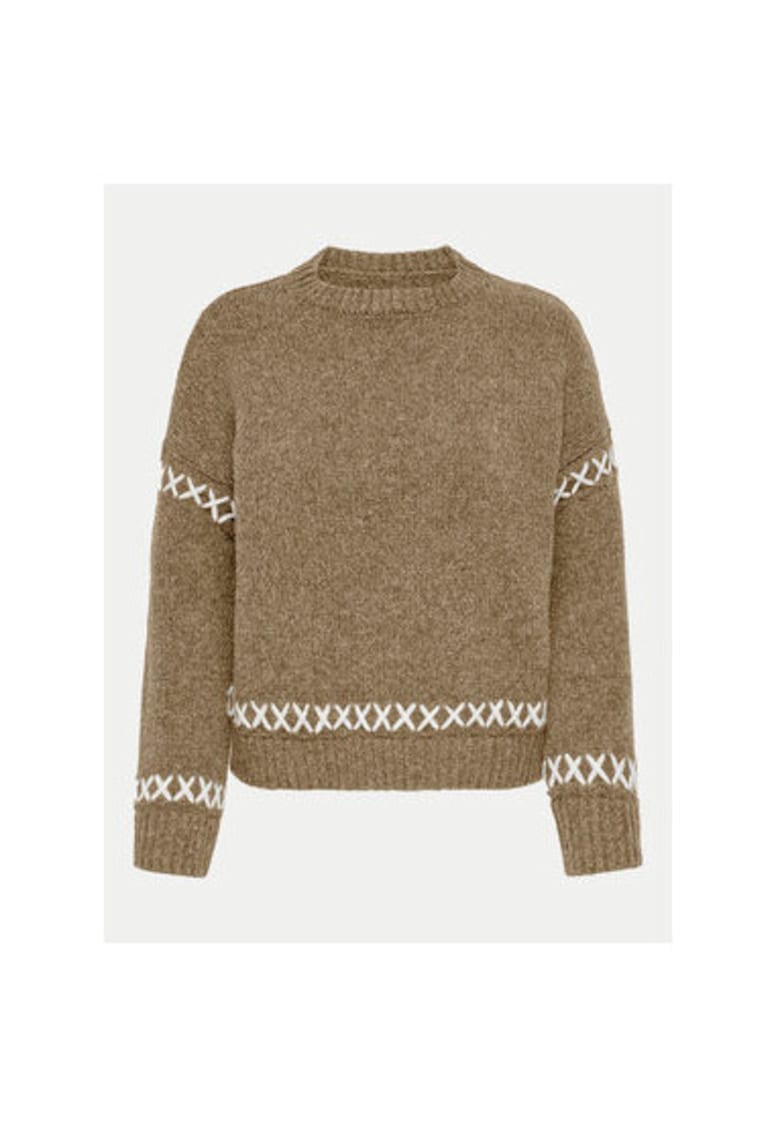 Pulover dama -  304502460 - Poliester reciclat/Acril - Maro