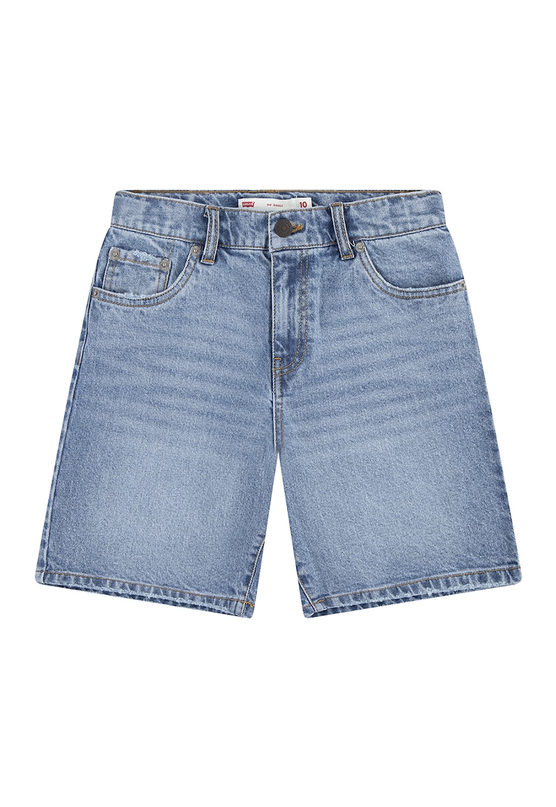 Blugi scurti cu model uni si talie medie