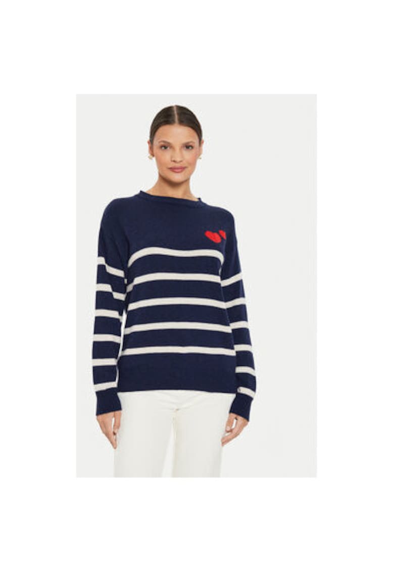 Pulover dama - 304611063 - Nylon/Viscoza/Lana - One Size INTL - Albastru