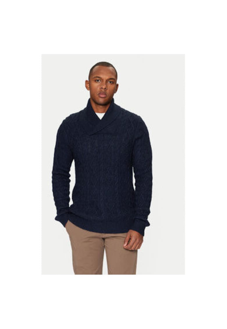 Pulover barbati - 304370441 - Bumbac/Lana - Albastru - Albastru