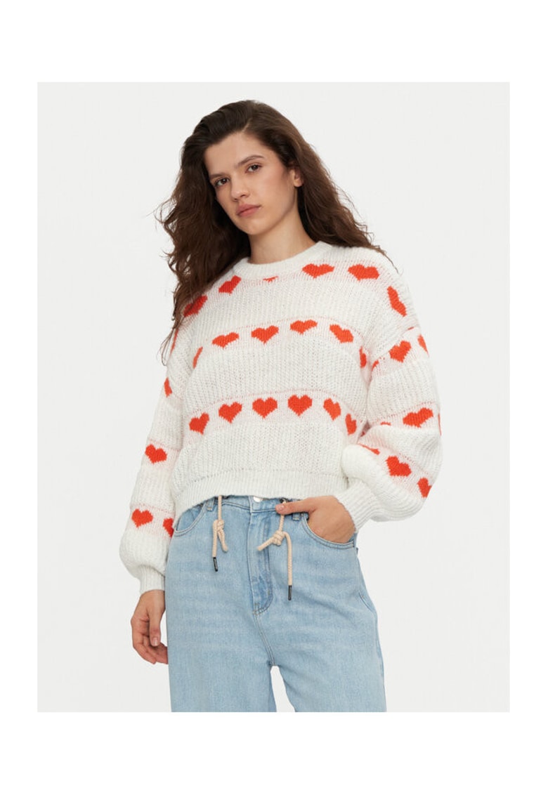 Pulover dama - 304503276 - Poliester reciclat/Poliester - Bej - Bej