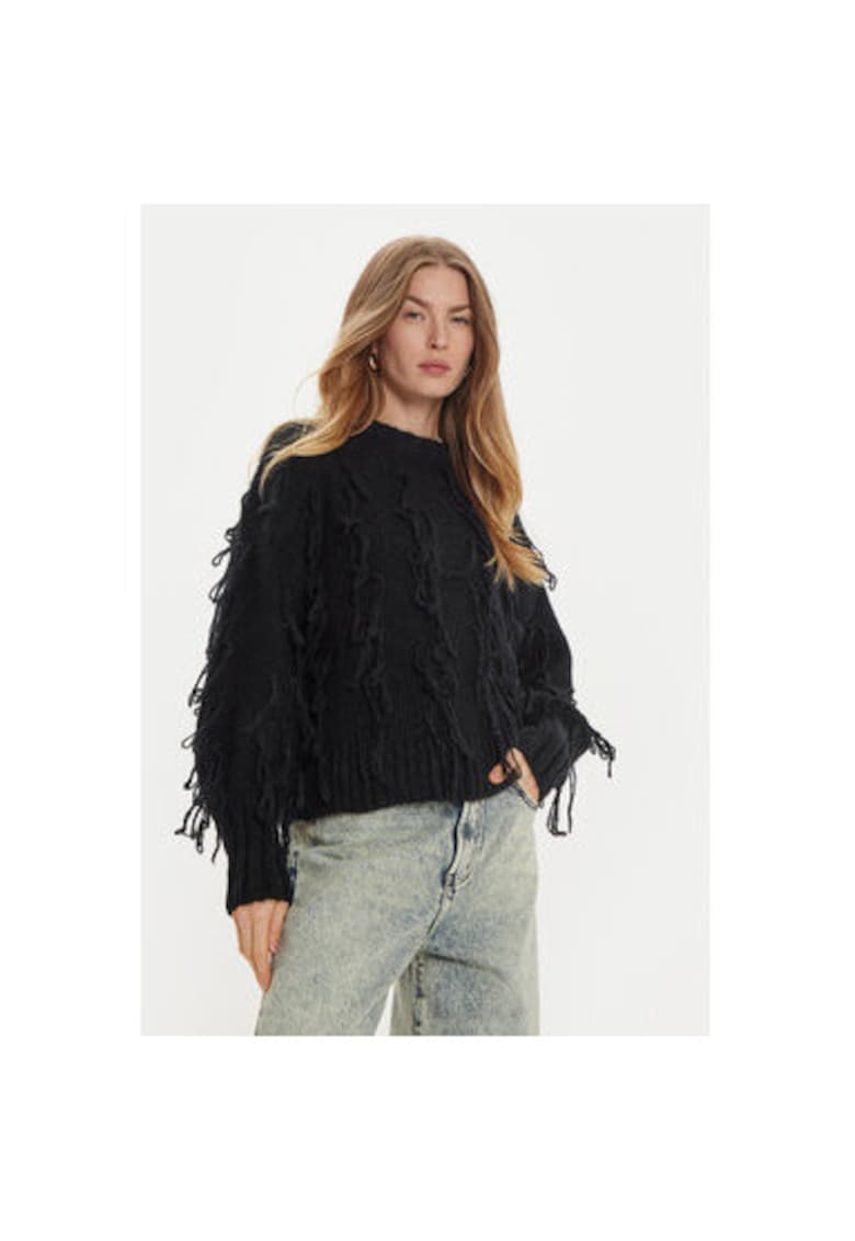 Pulover dama - 304948855 - Acril/Mohair/Poliamida - One Size INTL - Negru Pulover dama - 304948855 - Acril/Mohair/Poliamida - One Size INTL - Negru