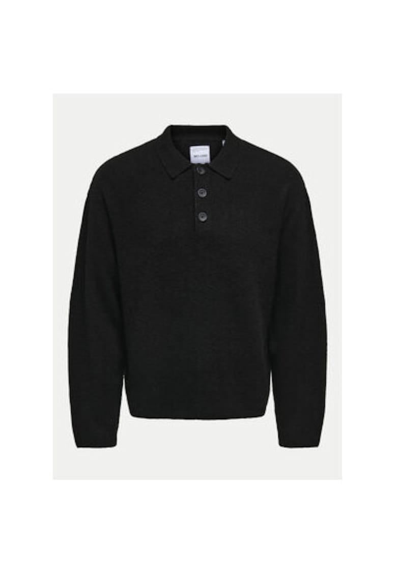 Pulover barbati - 304684913 - Acril/Poliester reciclat - Negru