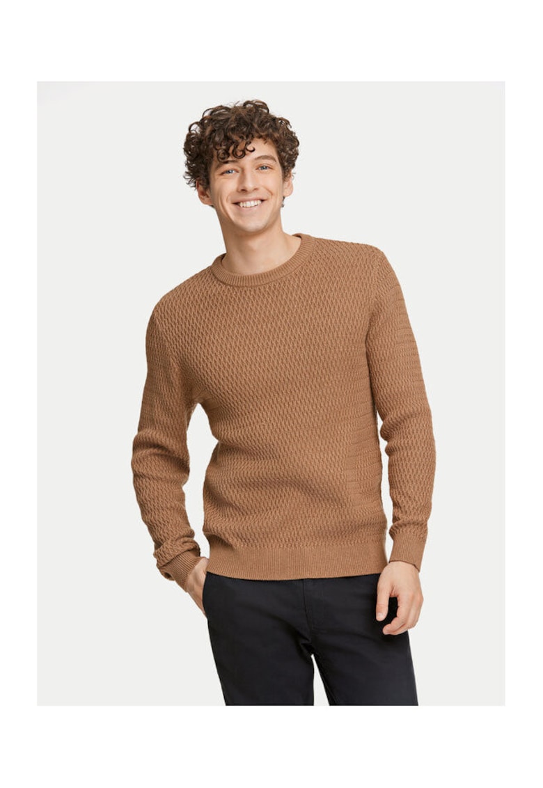 Pulover barbati - 304165337 - Bumbac - Bej - Bej