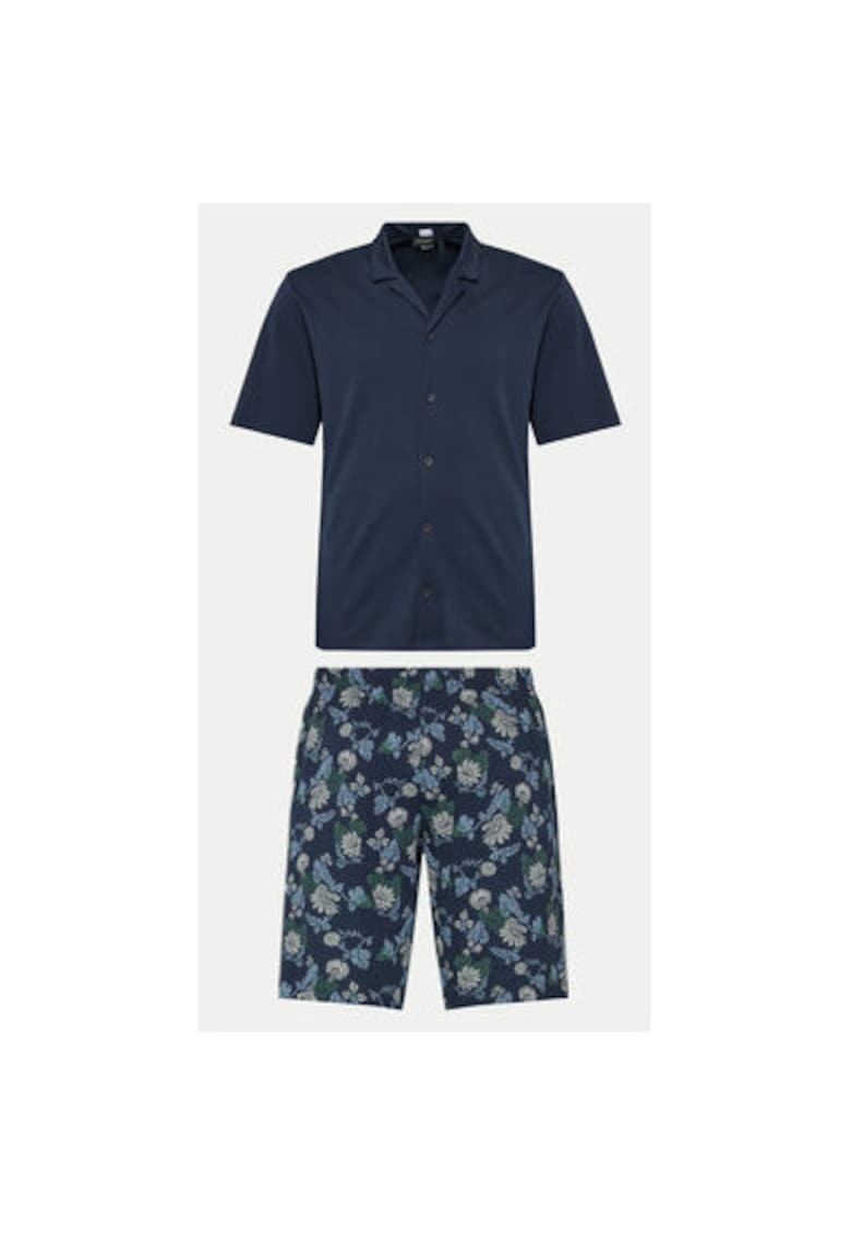 Pijama barbati - 303703363 - Bumbac - Albastru Pijama barbati - 303703363 - Bumbac - Albastru