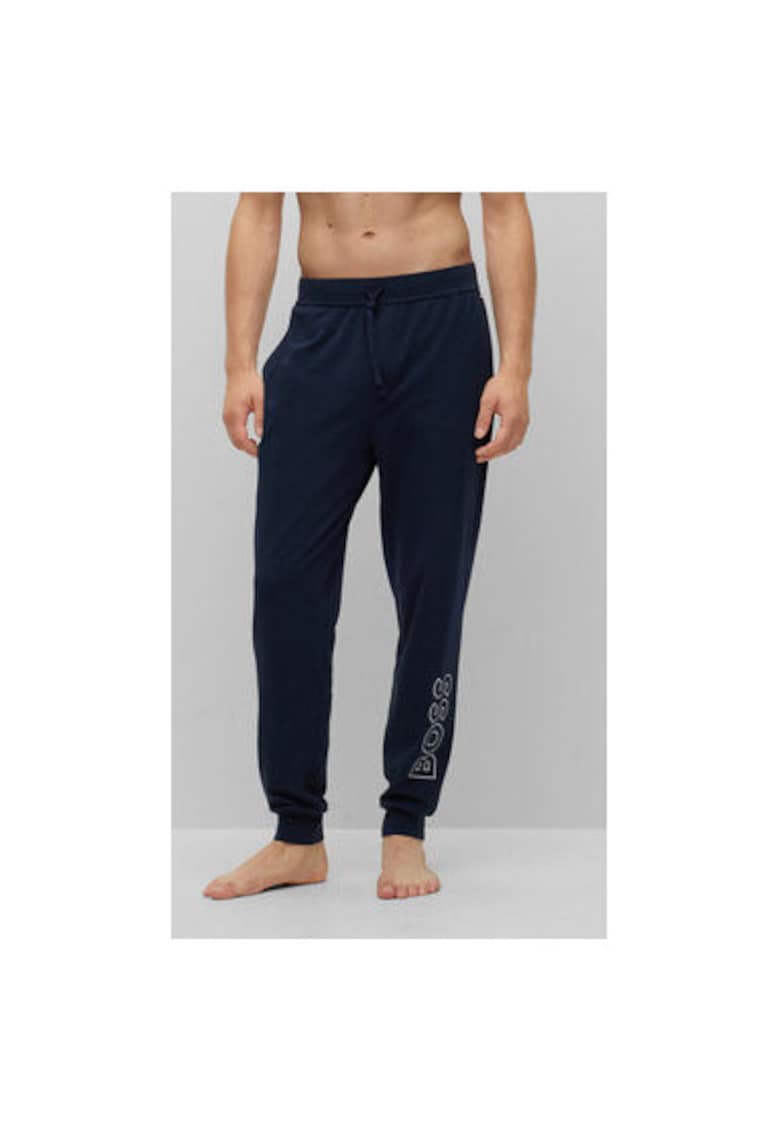 Pantaloni de pijama barbati -  302480265 - Bumbac - S INTL - Albastru