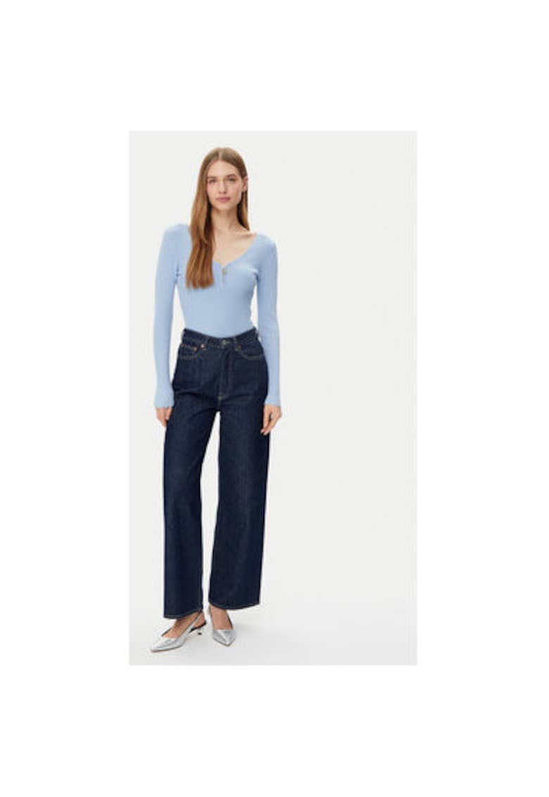 Pulover dama -  305253125 - Viscoza/Poliamida - Albastru