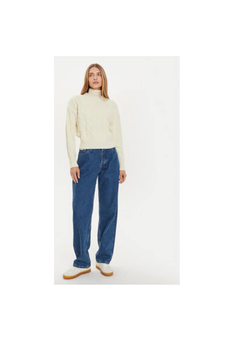 Pulover dama - 304282027 - Bumbac/Acril - Bej