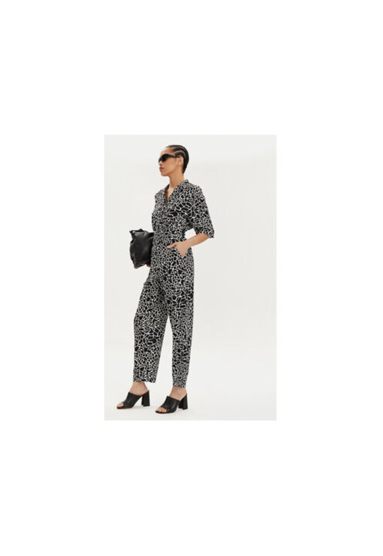 Salopeta dama - 303502577 - Viscoza - Negru - Negru