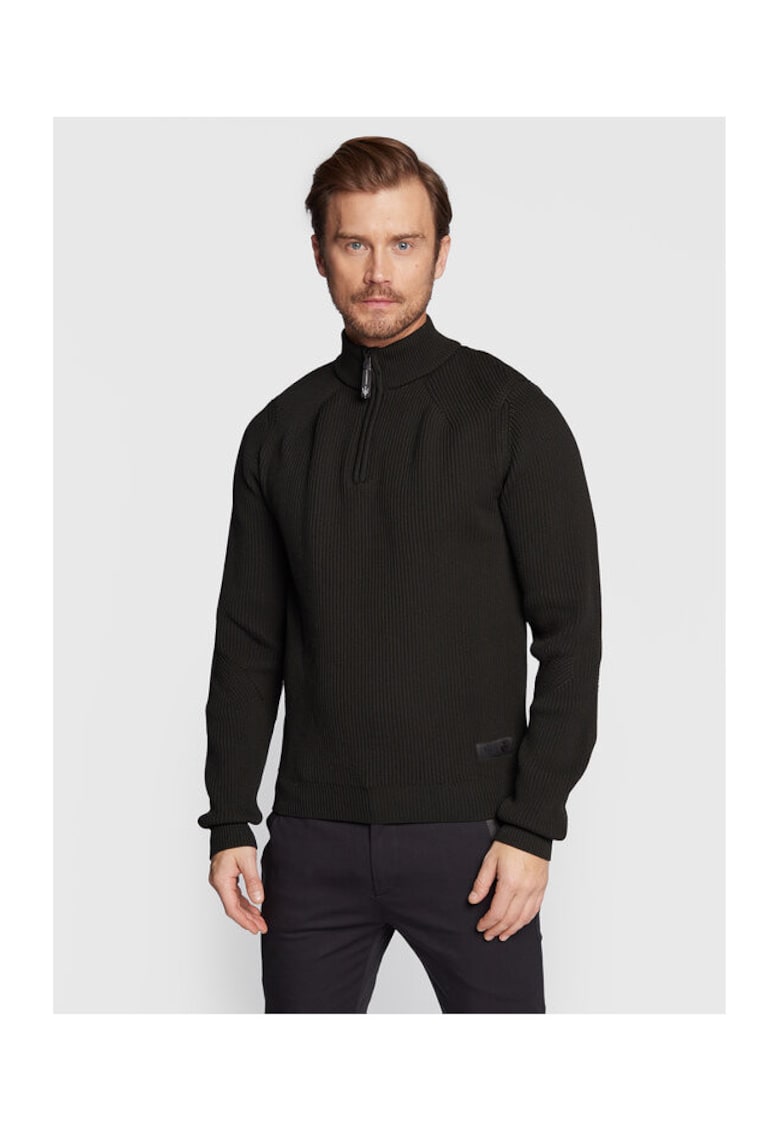 Pulover barbati - 301122906 - Poliester - Negru - Negru