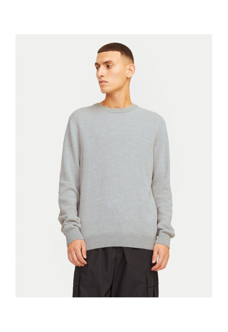 Pulover barbati - 304514234 - Bumbac organic/Bumbac - Gri - Gri