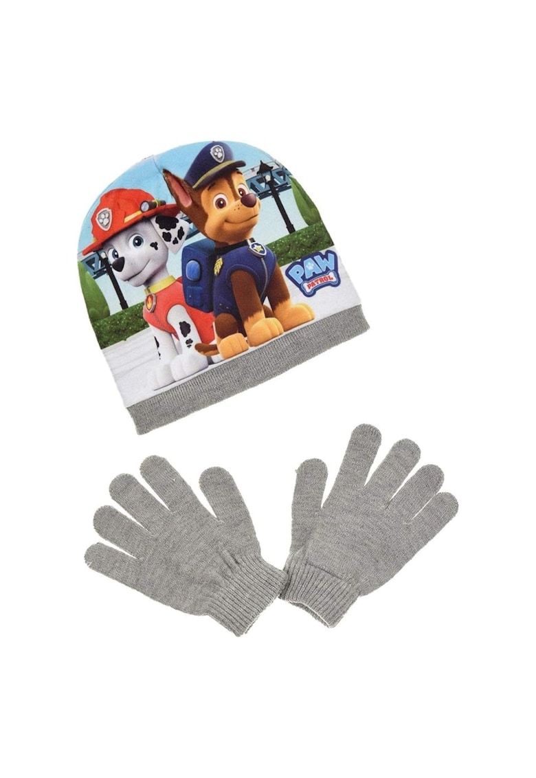 Set Caciula si Manusi  Gri