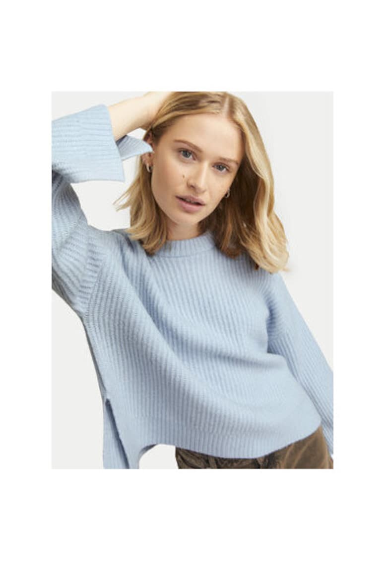 Pulover dama - 304517570 - Poliester reciclat/Acril - Albastru Pulover dama - 304517570 - Poliester reciclat/Acril - Albastru