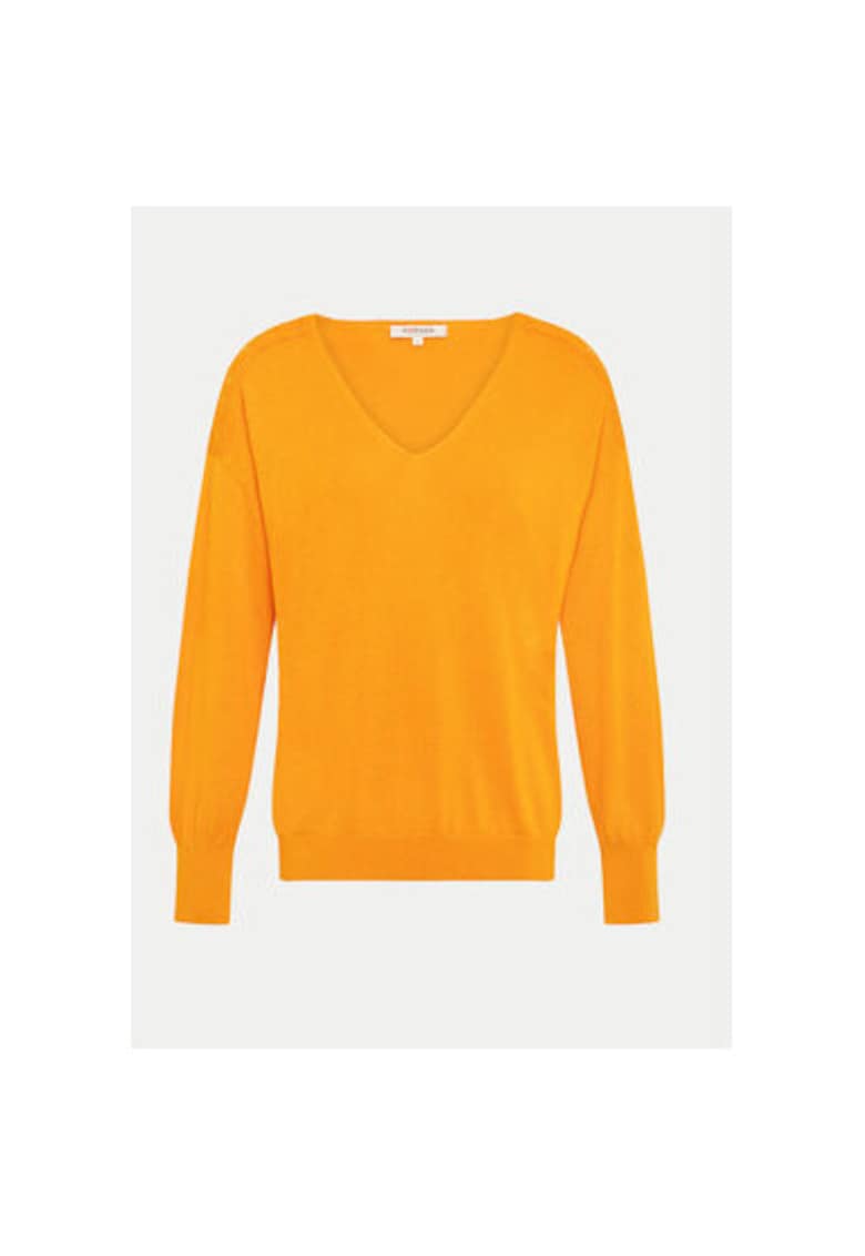 Pulover dama - 303918422 - Bumbac/Viscoza - Portocaliu