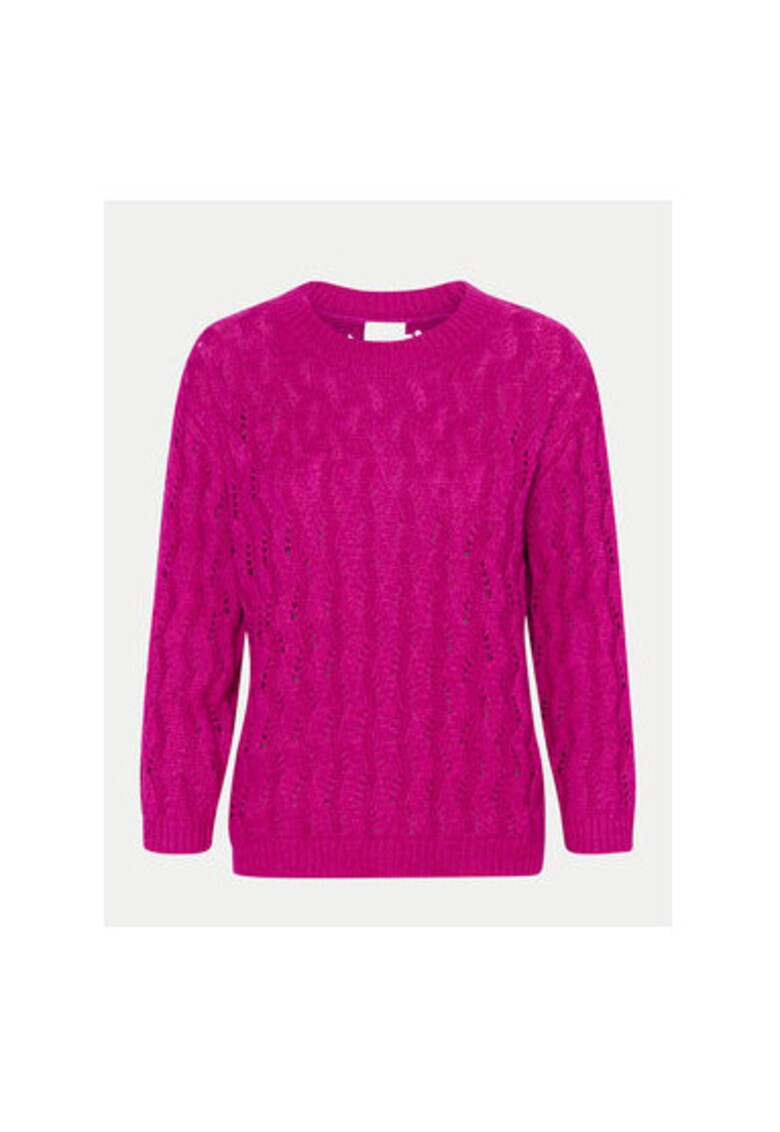 Pulover dama - 303964795 - Bumbac/Acril - Roz - Roz