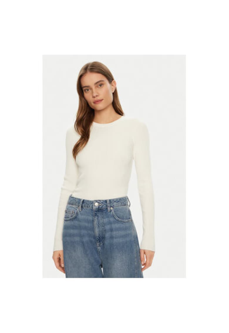 Pulover dama - 304703133 - Viscoza/Nylon - Alb