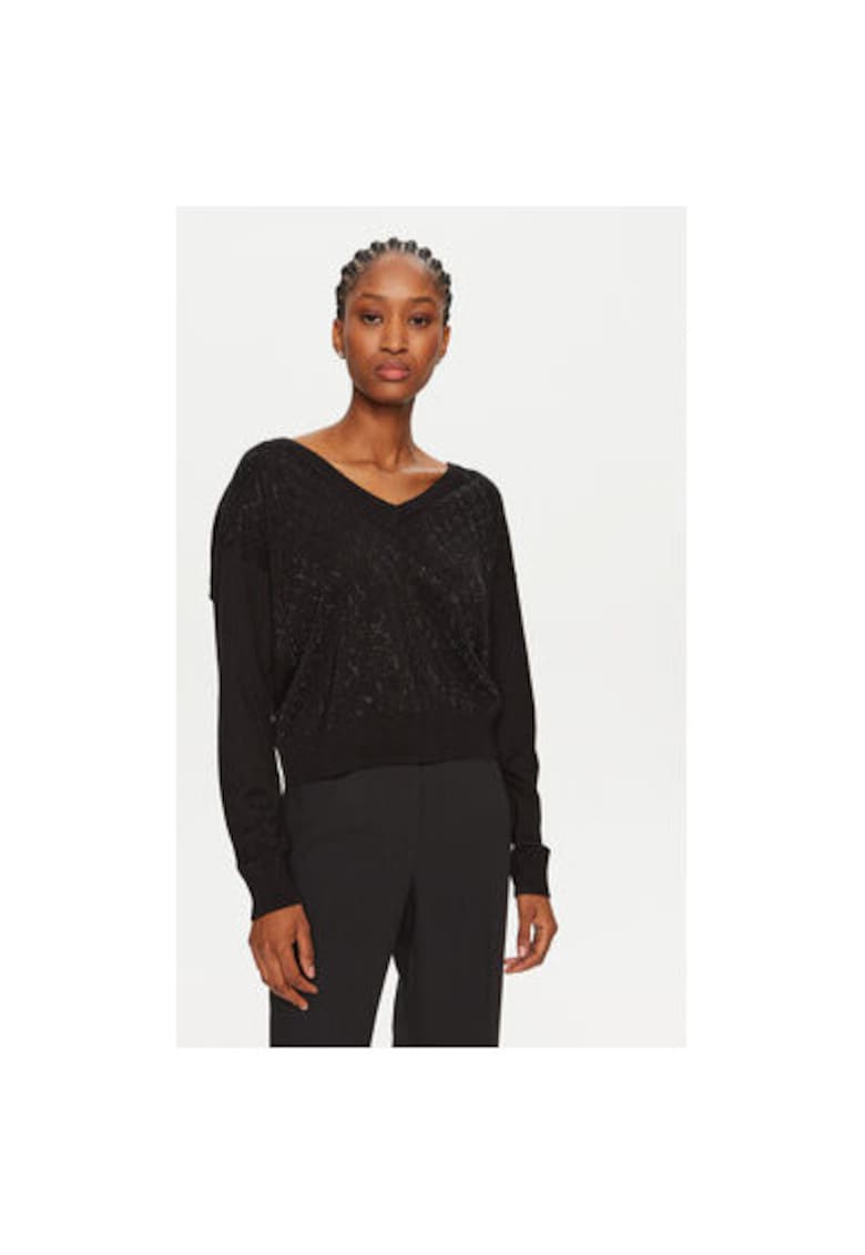 Pulover dama -  304202742 - Viscoza/Poliamida - Negru