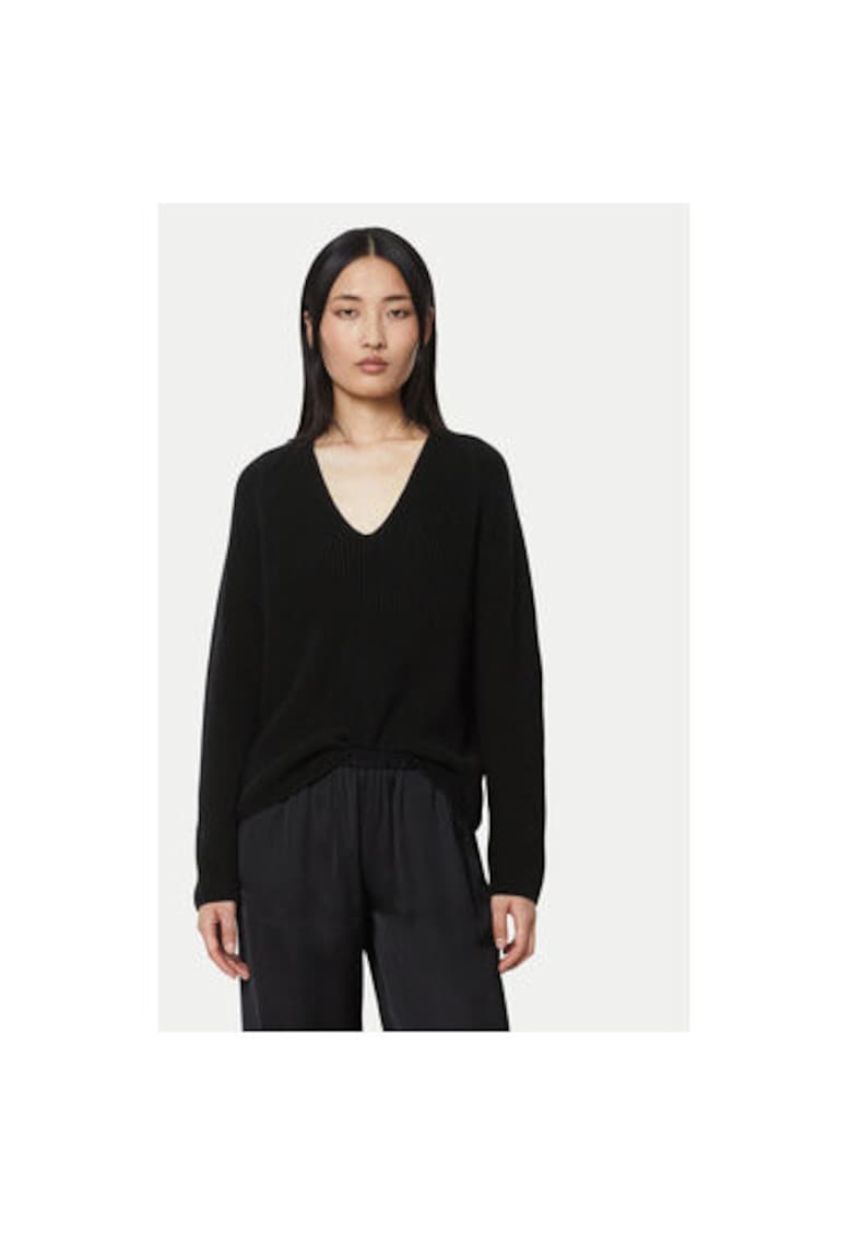 Pulover dama -  304991745 - Bumbac organic - Negru