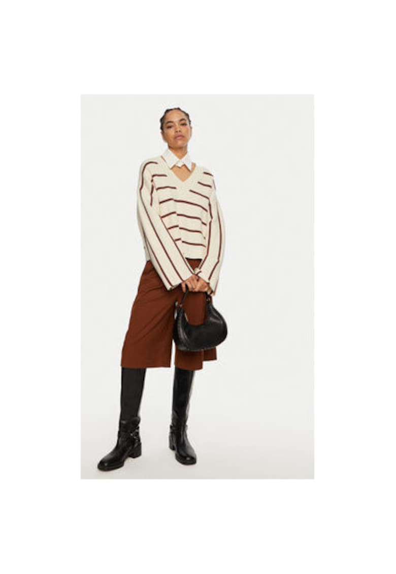 Pulover dama - 304354106 - Bumbac/Poliester - Bej Pulover dama - 304354106 - Bumbac/Poliester - Bej