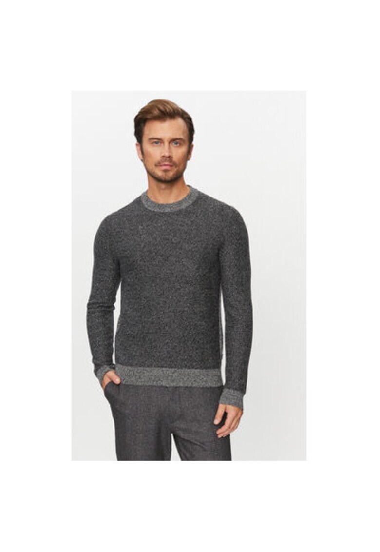 Pulover barbati - 303388478 - Lana/Bumbac - 2XL INTL - Negru